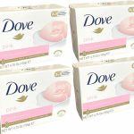 قالب صابون كريم مرطب للجمال من دوف، زهري، 135 غرام (عبوة من 4 قطع)