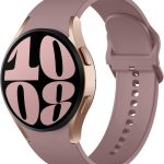 Upeak Compatible with Samsung Galaxy Watch 7 6 5 4 Strap 40mm 44mm Women Men, Soft Silicone Sport Strap for Galaxy Watch 6 Classic/Watch 5 Pro/Watch 4 Classic/FE, No Gap Straps for Galaxy Watch