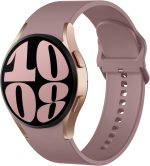 Upeak Compatible with Samsung Galaxy Watch 7 6 5 4 Strap 40mm 44mm Women Men, Soft Silicone Sport Strap for Galaxy Watch 6 Classic/Watch 5 Pro/Watch 4 Classic/FE, No Gap Straps for Galaxy Watch