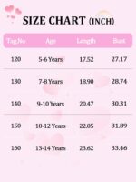 ⁦تيشيرتات صيفية للبنات بقبة V واكمام قصيرة وتصميم منقط سويسري لطيف وعصري لعمر 5-14 سنة⁩ - الصورة ⁦7⁩