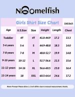 ⁦نوومفيش تي شيرت كريس كروس باك باكمام قصيرة منفوخة للبنات (2-12 سنة)⁩ - الصورة ⁦2⁩