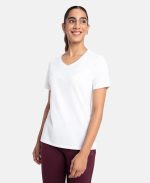 ⁦ريفلكس تي شيرت قطن رمادي قبة دائرية -نساء⁩ - الصورة ⁦5⁩