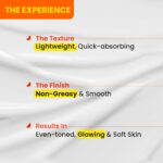 ⁦دوت اند كي لوشن الجسم فائق السطوع بفيتامين C + E للبشرة المغذية العميقة والمتوهجة بشكل واضح | يقلل البقع الداكنة والتسمير | مع فيتامين C الثلاثي والنياسيناميد | للنساء والرجال | 250 مل⁩ - الصورة ⁦5⁩