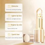 ⁦احمر شفاه متغير اللون مقاوم للانتقال من لبويلوف®، احمر شفاه متغير اللون ذهبي كريستالي، ملمع شفاه مرطب يدوم طويلا 24 ساعة، تغذية عميقة للنساء، قطعة واحدة⁩ - الصورة ⁦3⁩