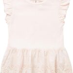 بلو زوو تي شيرت مطرز للبنات الصغيرات بتصميم بيبلوم