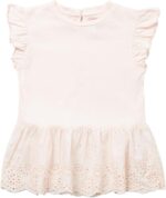 بلو زوو تي شيرت مطرز للبنات الصغيرات بتصميم بيبلوم