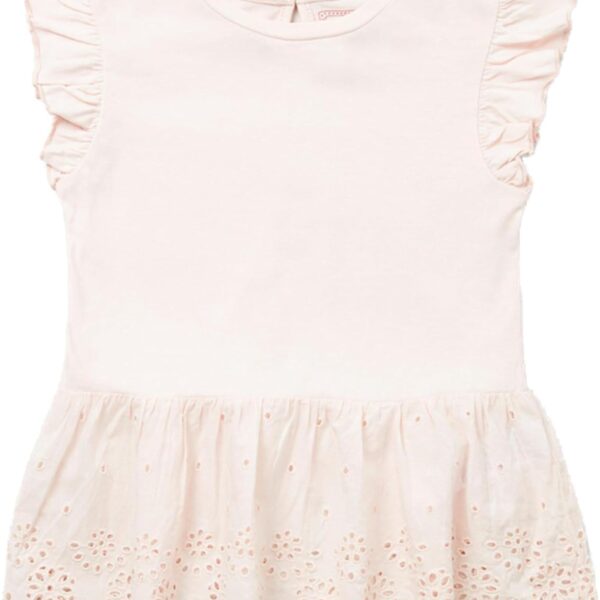 بلو زوو تي شيرت مطرز للبنات الصغيرات بتصميم بيبلوم