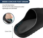 ⁦شبشب استحمام للحمام مضاد للانزلاق وسريع الجفاف من اوربازار، صنادل حمام فائقة توسيد سميك للرجال والنساء⁩ - الصورة ⁦2⁩