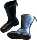 حذاء ركوب الفروسية للبنات من كيو ال دي دي واي سي (26-36)، حذاء ركوب بمقدمة دائرية، مقاوم للماء/مضاد للانزلاق، سحاب خلفي/انبوب عالي، جيد التهوية/لا يفرك القدم، للربيع، الخريف، للاطفال الصغار، 30، اسود