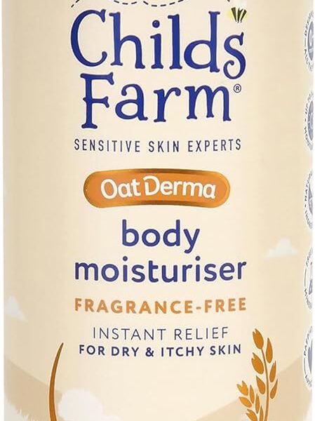تشايلدز فارم مرطب للجسم من اوتديرما، خال من العطور، ترطيب مهدئ، للبشرة الحساسة، مطري، للاطفال الرضع، 500 مل