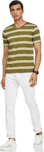 ⁦تيشيرت بولو رجالي سادة بقصة عادية من سيمبولس من العلامة التجارية أمازون⁩ - الصورة ⁦5⁩