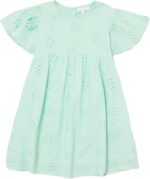 بلو زوو فستان مطرز بتصميم امباير لاين للبنات الصغيرات