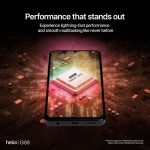 ⁦اينوي A54 سبكتر 6.75 انش، 4G LTE، HD+، معالج MTK G88 2.0GHz، ذاكرة RAM 12GB (دمج ذاكرة 4+8GB) + روم 128GB، 50MP + 2MP + كاميرا ثلاثية احادية اللون بالذكاء الاصطناعي، تيتانيوم اسود، ضمان 777 يوم⁩ - الصورة ⁦7⁩