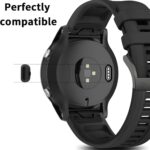 ⁦سدادة غبار من السيليكون من جارمين لفينيكس 8/7/7S/7X 5/5S/5X بلس/6S 6 6X، واقي منفذ شاحن مضاد للغبار متوافق مع جارمين فينو 2/فيفو اكتيف 3/4/انستنكت 2/فوررنر 45S/245/945 (6 اسود)⁩ - الصورة ⁦2⁩