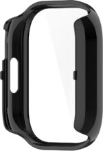 ⁦سكيدو جراب مع شاشة حماية من الزجاج المقوى متوافق مع ساعة ريدمي ووتش 5 اكتيف، جراب حماية كامل من البولي كربونات الصلب لحماية الوجه لساعة ريدمي ووتش 5 اكتيف (اسود)⁩ - الصورة ⁦7⁩