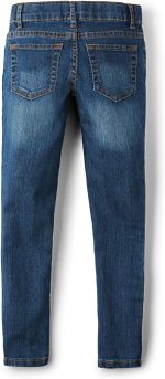 ⁦بنطلون جينز ضيق للغاية للبنات الصغيرات من ذا تشلدرنز بلايس (قطعة واحدة)⁩ - الصورة ⁦3⁩