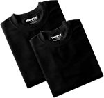 ⁦تي شيرتات للازواج من هانج اوت هاب Hangout-Hub024$P للازواج | تيشيرت مطبوع عليه The Boss The Real Boss | تي شيرت بقبة دائرية للرجال والنساء (عبوة من قطعتين، قطن، نصف كم)⁩ - الصورة ⁦7⁩