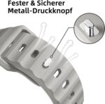 ⁦مجموعة من 3 اساور معصم رياضية متوافقة مع ساعة ابل الترا 2 / الترا 49 ملم 44 ملم 45 ملم 42 ملم، سوار سيليكون مقاوم للماء مع مسمار ضغط معدني لسلسلة اي ووتش 9 اس اي 8 7 6 5 4 3 للرجال من سويتسبيست⁩ - الصورة ⁦3⁩