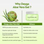 ⁦جل الصبار من ديجا | نقي وعضوي متعدد الاغراض | شفاف غير لاصق للوجه والبشرة والشعر | يهدئ حب الشباب والبقع الداكنة وحروق الشمس | للرجال والنساء | لجميع انواع البشرة (100 غرام)⁩ - الصورة ⁦8⁩