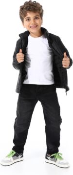 ⁦جاكيت مبطن مقاوم للماء مع جاكيت فرو للاولاد⁩ - الصورة ⁦6⁩