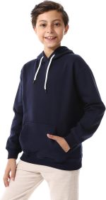 ⁦سويت شيرت بغطاء للرأس وجيوب من الصوف للاولاد⁩ - الصورة ⁦2⁩