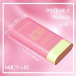 ⁦2-in-1 Blush Cream for Cheeks & Lip, Face Matte Contour Blush Makeup, Tinted Solid Stick with Long Lasting, Nude Makeup Multi-Use Color Stick Creamy Blush (Pink, 1) (Pink)⁩ - الصورة ⁦4⁩