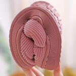 ⁦شبشب منزلي من القطن للرجال والنساء، شبشب منزلي داخلي من الميموري فوم، قطن دافئ للخريف والشتاء، شبشب مريح مضاد للانزلاق للاستخدام الداخلي والخارجي (اللون: بني، المقاس: 42/43⁩ - الصورة ⁦7⁩