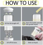 ⁦مشط توزيع فروة الرأس، زجاجة توزيع الزيت المحمولة، مشط شعر لتدليك فروة الرأس والعناية بالنمو، فرشاة سائل الرأس لمعالجة الزيوت العطرية⁩ - الصورة ⁦4⁩