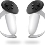 مقابض تحكم لانجثيرنج لميتا/اوكيولوس كويست 3، غطاء بملمس غير قابل للانزلاق واشرطة ناعمة قابلة للتعديل، متوافقة مع بطارية قاعدة الشحن الرسمية