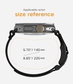 ⁦سوار رفيع A11 بمشبك ماج مصمم لساعة ابل | ذاكرة سريعة الفك | مضفر نايلون مخملي | مشبك مغناطيسي من الستانلس ستيل⁩ - الصورة ⁦3⁩