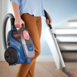 ⁦طقم فلتر للمكانس الكهربائية بدون كيس سلسلة 2000 من فيليبس XV1220/01، اسود/ابيض⁩ - الصورة ⁦6⁩