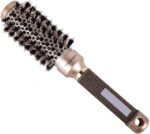 فرشاة دائرية 25 ملم لتصفيف الشعر من اتش تينجودا، شعيرات سيراميك نانو حرارية وتقنية ايونية لتجفيف الشعر وتمليس الشعر اللامع والمموج