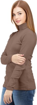 ⁦ان واي ثريدز قميص رياضي حراري باكمام طويلة وقبة مدورة وقصة ضيقة للنساء⁩ - الصورة ⁦3⁩