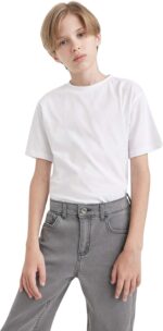 ديفاكتو تي شيرت بولو عصري باكمام قصيرة للاولاد - بلايز وقمصان بولو للمراهقين