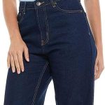 R&B Women's 325-0451WY001-6 Ribbed Top with Mock Neck and Short Sleeves