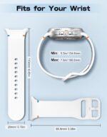 ⁦سوار رياضي لساعة سامسونج جالاكسي 8 مقاس 40 ملم و44 ملم وجالاكسي ووتش 8 كلاسيك 46 ملم، سوار بديل من السيليكون الناعم للرجال والنساء⁩ - الصورة ⁦5⁩