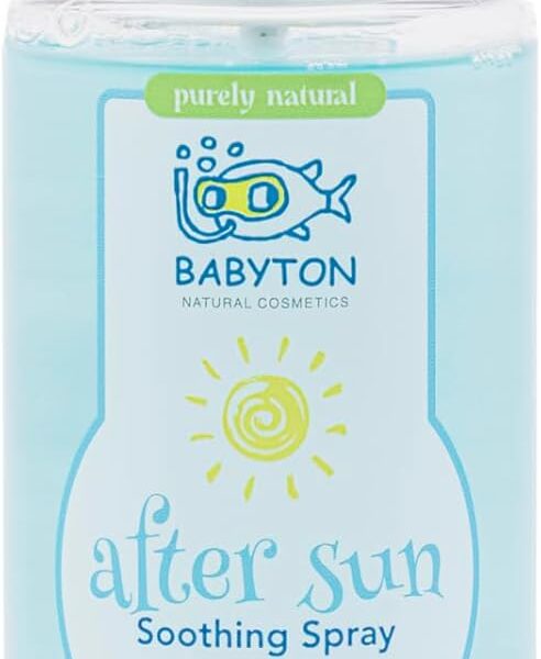 بخاخ افتر صن المهدئ من بيبي تون، 200 مل - تركيبة صبار الالوفيرا المرطبة والمبردة لبشرة الطفل الحساسة - سريع الامتصاص وغير دهني