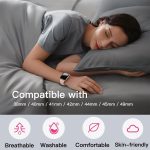 ⁦مجموعة من 8 اساور متوافقة مع سوار ساعة ابل 42 ملم 44 ملم 45 ملم 49 ملم للنساء والرجال من ستايونج - سوار رياضي بديل من السيليكون جيد التهوية لساعة ابل اي ووتش سلسلة 9 8 7 6 5 4 3⁩ - الصورة ⁦4⁩