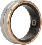 ⁦حلقة ذكية، جهاز تتبع الصحة ومراقبة النوم من الستانلس ستيل والسيراميك، مقاوم للماء بتصنيف IP68 للتحكم في اللياقة البدنية مع تطبيق⁩ - الصورة ⁦9⁩