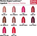 ⁦ريفلون احمر شفاه سوبر لاستروس بلمسة نهائية غير لامعة - رم ريزين، بني، 4 مل⁩ - الصورة ⁦8⁩