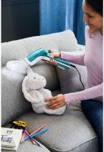 ⁦تيفال فرشاة بخار اكسيس ستيم فيرست DT6131، 1300 واط، كمية البخار المستمر: 20 غرام/دقيقة. | وقت تسخين سريع | خفيفة جدًا: 850 غرام | أبيض/أخضر⁩ - الصورة ⁦6⁩