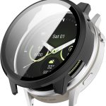 FTRONGRT Cover Compatible with Garmin Venu 4 41 mm, PC + Tempered Film, Scratch Resistant Protective Case, Black