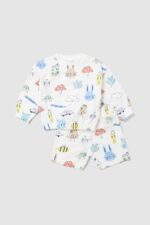 ⁦بلو زوو طقم شورت وسويت شيرت للبنات الصغيرات⁩ - الصورة ⁦2⁩