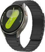 سوار سيليكون متطور لساعة سامسونج جالاكسي 7/6/5/4 مقاس 40/44 ملم، سوار ساعة جالكسي اف اي 40 ملم، 20 ملم، سوار بديل مغناطيسي لساعة جالكسي 7/6/5/4 للنساء والرجال