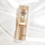 ⁦دوف لوشن تسمير البشرة الذاتي من كير + فيزيبل جلو من لايت الى ميديوم، لوشن تسمير تدريجي للبشرة المشمسة لجميع انواع البشرة، 400 مل⁩ - الصورة ⁦4⁩