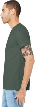 ⁦تي شيرت Bella + Canvas للجنسين بأكمام قصيرة (النمط # 3001C - الملصق الأصلي)⁩ - الصورة ⁦4⁩