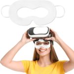 تامبيي قناع وجه في ار للاستعمال مرة واحدة متوافق مع اوكيولوس ميتا كويست 3 لواجهة الوجه كويست 2، ملحقات لاوكولوس كويست 3 (50 قطعة، ابيض)