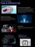 ⁦هاتف ذكي هايبر 7 برو مقاوم للماء، اندرويد 14 + 5G، 200MP، 36GB + 256GB، شاشة 6.6 انش FHD، 10800mAh، 33 واط، جوال مقاوم للماء⁩ - الصورة ⁦7⁩