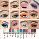 ⁦evpct 12Pcs Green Blue White Black Brown Purple Color Gel Glitter Eyeliner Pencils Set for Women Waterline Waterproof Smudge Proof lapiz de ojos delineador de ojos contra el agua Eye Liner Makeup 1-5⁩ - الصورة ⁦4⁩