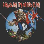 ⁦تي شيرت ايرون مايدن غلاف ألبوم تروبر للرجال بأكمام قصيرة تي شيرت كلاسيك روك فينتاج جرافيك⁩ - الصورة ⁦2⁩